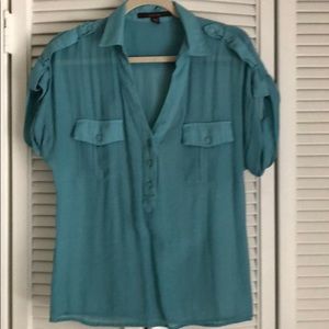 Ladies gauze blouse . Short sleeves